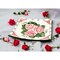Hand Painted Ceramic Romantic Rose Plate High Quality Ceramic Decor or Gift Idea